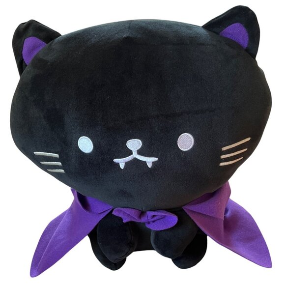 Mimicoco Vampire Smokey Plush 12" Black Cat Weighted Halloween Kids Decor Toys - Picture 1 of 7